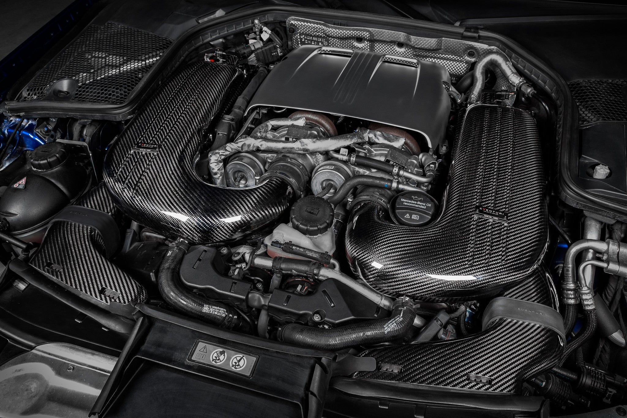 EVENTURI EVE-C63S-CF-INT Intake system MERCEDES-Benz AMG W205 C63S (carbon fiber) Photo-5 
