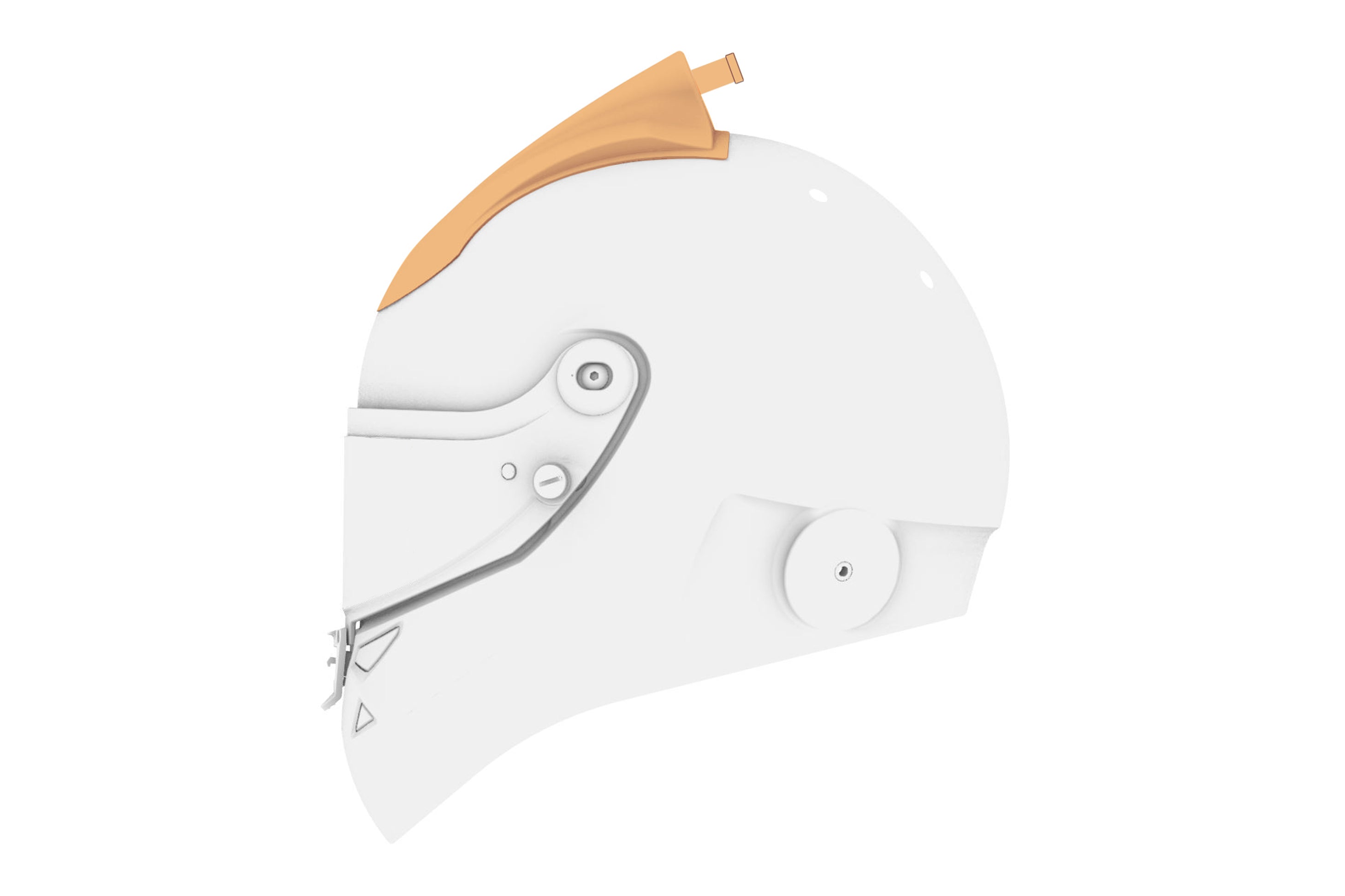 SCHUBERTH 1010008097 Forced air scoop clear - Small Connector Prep. with tape SP1 Photo-0 