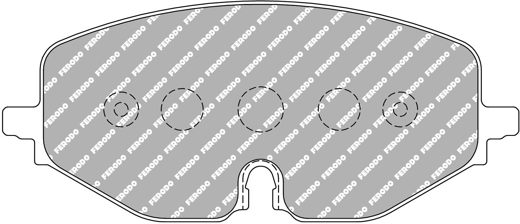 FERODO FCP5194H Front Brake Pads DS2500 for VW Golf (Mk8) / SKODA Octavia A8 Photo-0 