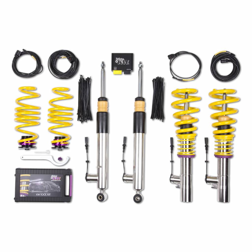 KW 39010028 Coilover Kit INOX DDC ECU AUDI A4; (B8, B81) Photo-0 