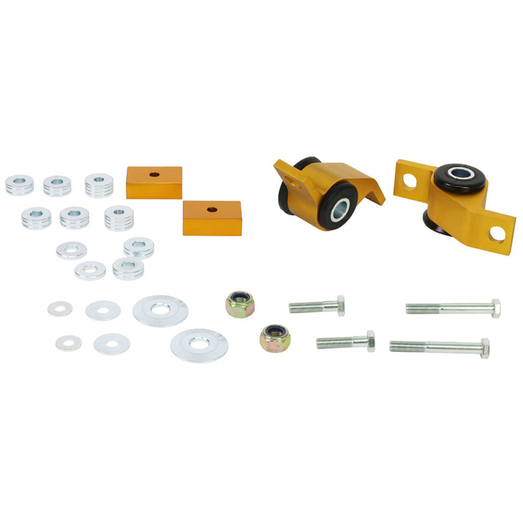WHITELINE KCA359 Front Lower Inner Rear Bushings Offset Caster/Anti Lift for GD Subaru Impreza incl WRX/STi Photo-3 