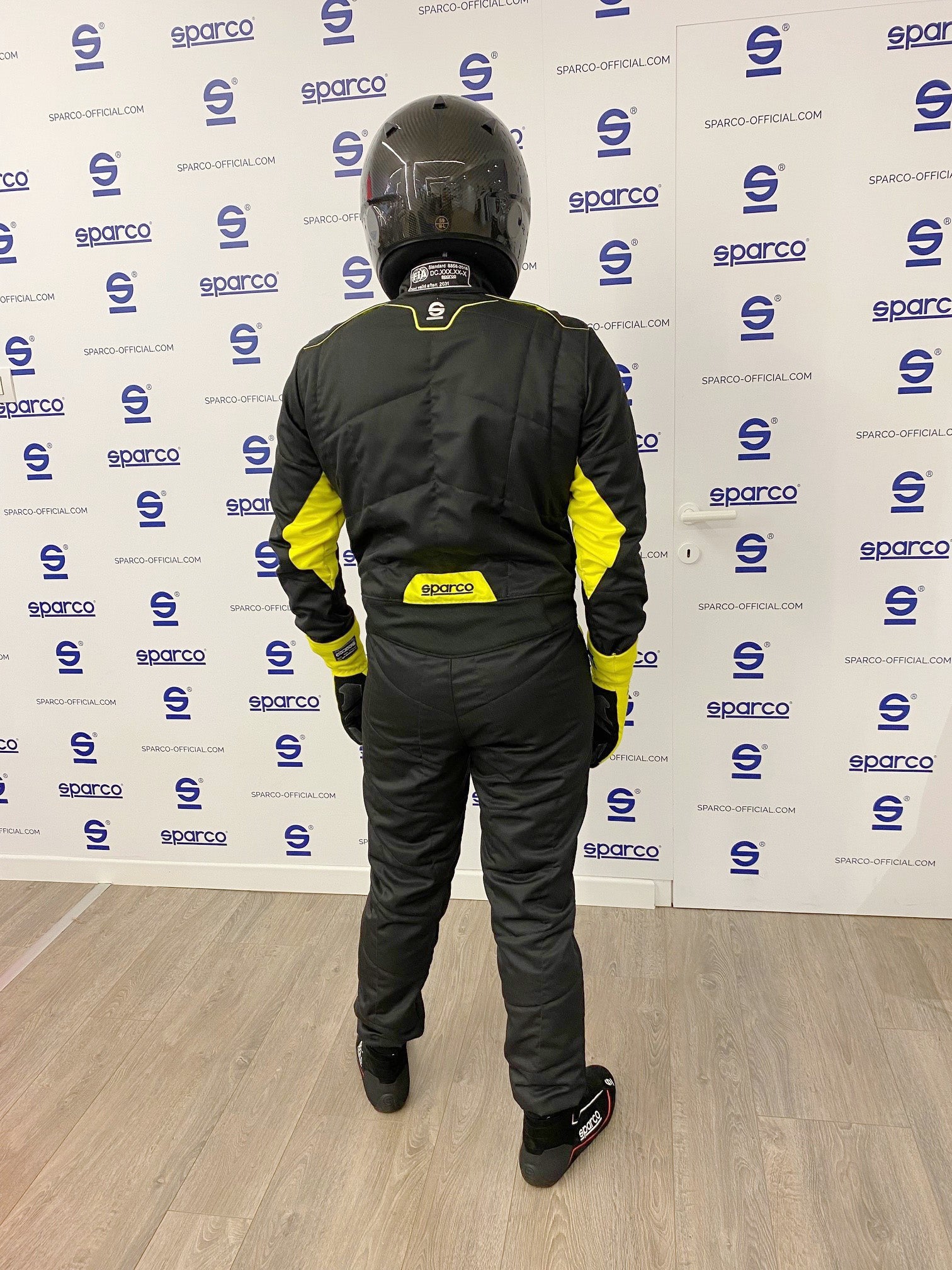 SPARCO 00109354NRGF SPRINT 2022 Racing suit, FIA 8856-2018, black/yellow, size 54 Photo-2 