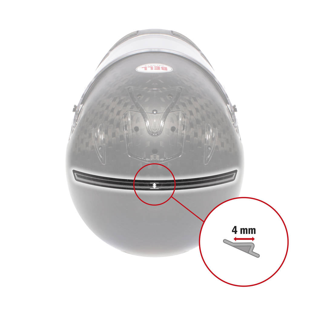 BELL 2050083 Top gurney for HP7/HP77/RS7 helmet, V10, clear, large (6.55mm) Photo-0 