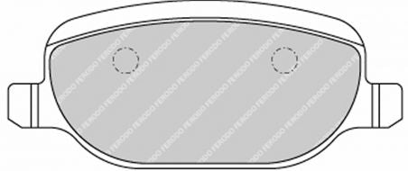FERODO FDS1795 Rear Brake Pads DS Performance for ALFA ROMEO 159 (939) / Giulietta (940) / Spider (939) Photo-0 