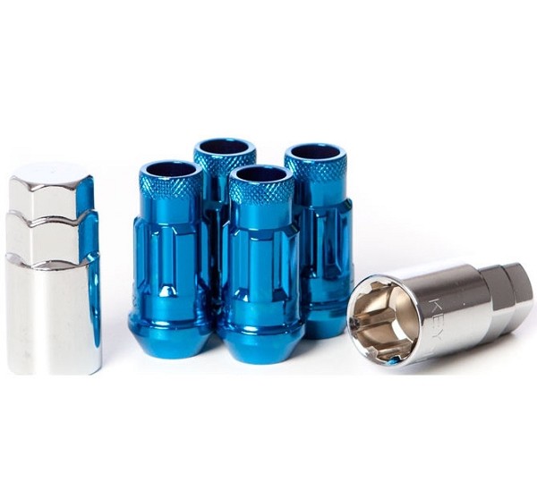 MUTEKI 32901U Lug nuts kit SR48 LOCK SET 12X1.25 48mm Blue Photo-0 