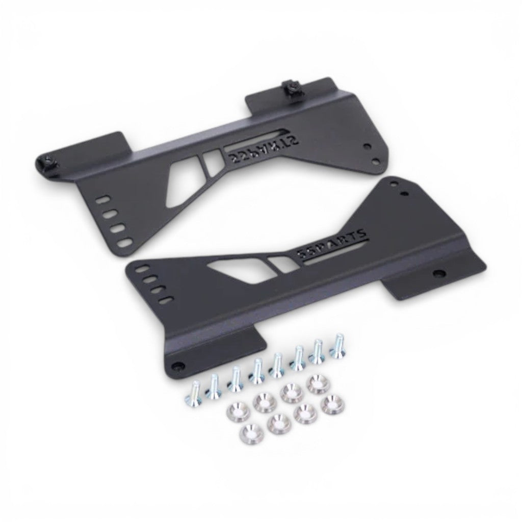 55PARTS BMW-55 Steel Side Adapter for OEM BMW Tracks with RECARO Pole Position (Passenger Side) for BMW M2 (F87/G87) / M3 (F80/G80) / M4 (F82/G82) Photo-1 