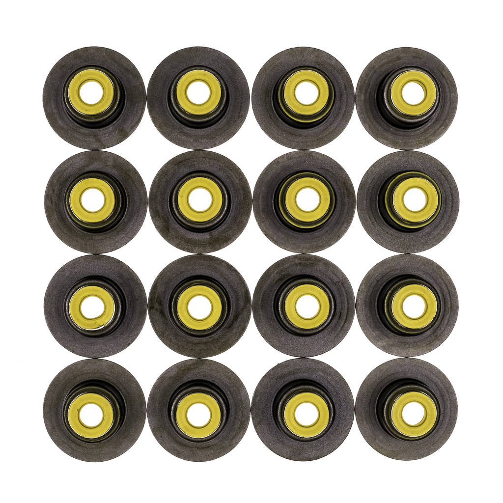 COMETIC 3218V-16 .265" x .500" x .635" x 1.126" Metal Jacket Valve Stem Seal, Yellow, 16 Pack Photo-0 