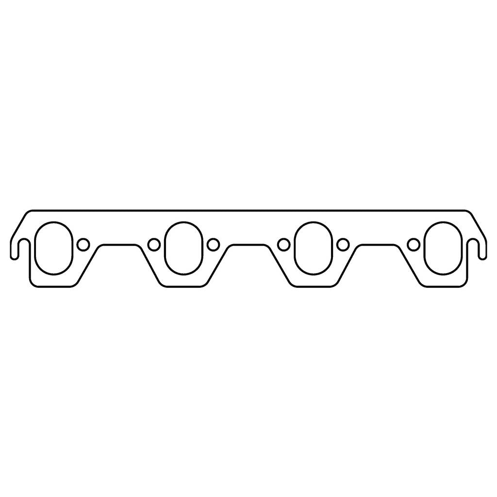 COMETIC C15306HTG FORD 302/351 Small Block V8 .094" HTG Exhaust Manifold Gasket Set, 1.750" x 1.250" Oval Port Photo-0 