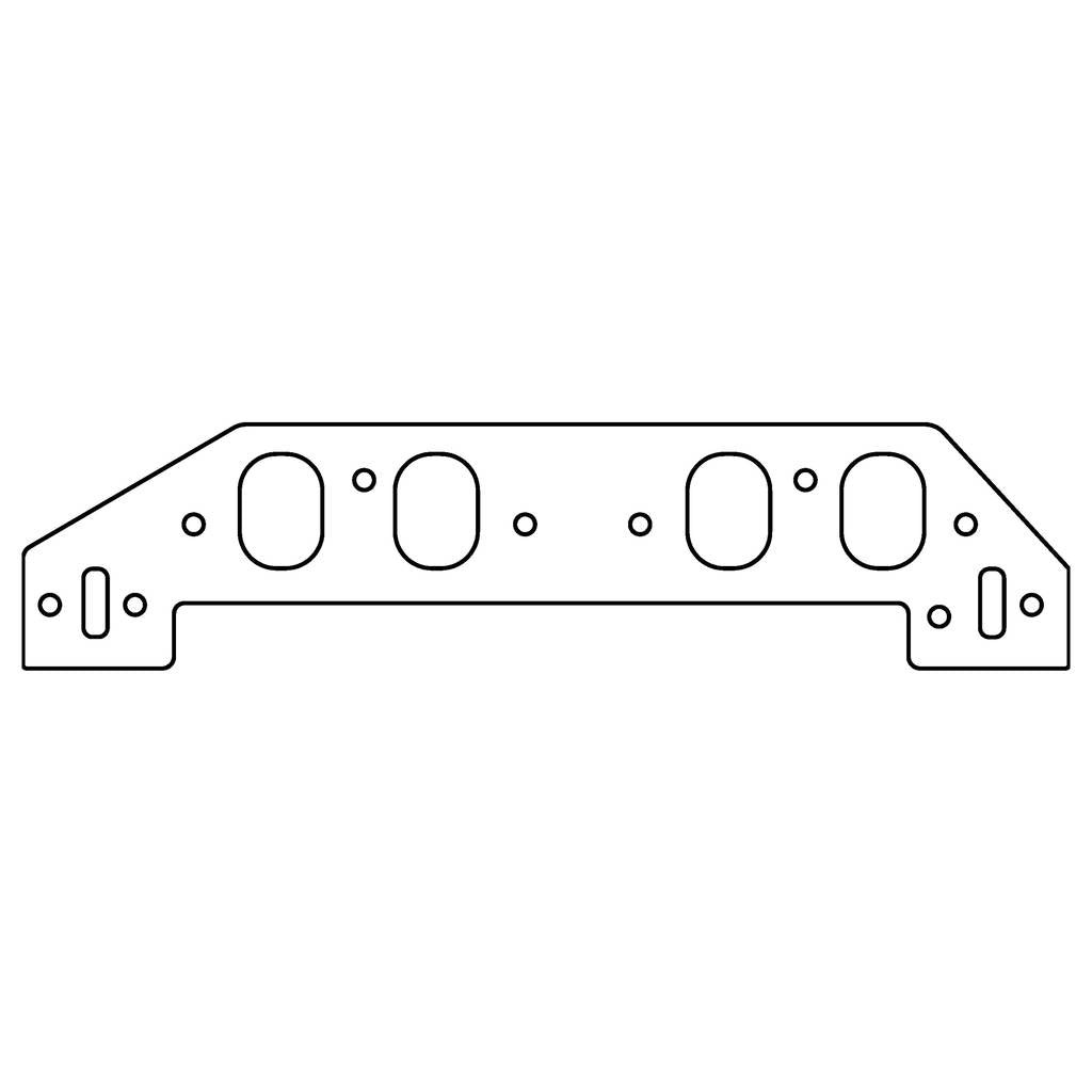 COMETIC C15500-060 CHEVROLET Mark-IV; GM Gen-V/VI Big Block V8 .060" Fiber Intake Manifold Gasket, With Reher-MORRISon 12 Deg Photo-0 