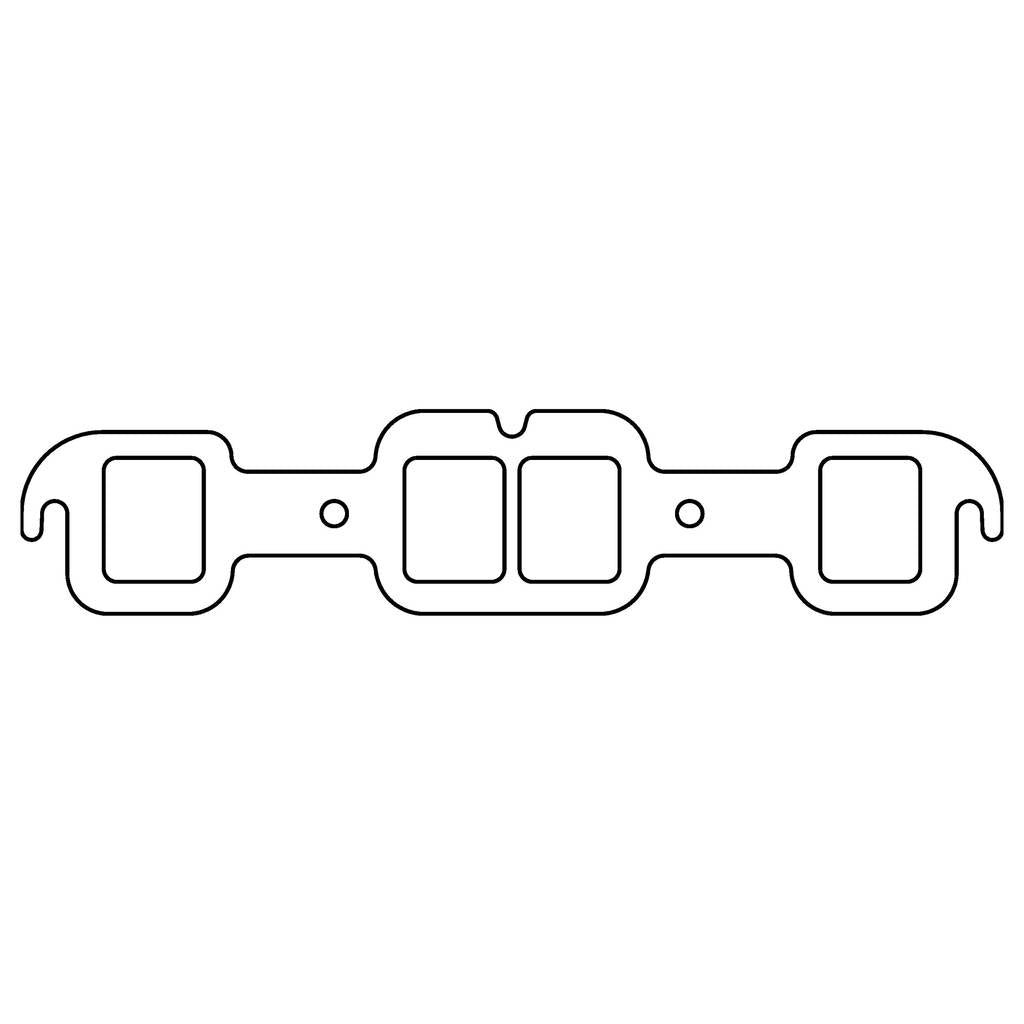 COMETIC C15330HTG OLDSMOBILE 400/425/455 .094" HTG Exhaust Gasket Set, 1.920" x 1.550" Rectangular Ports Photo-0 