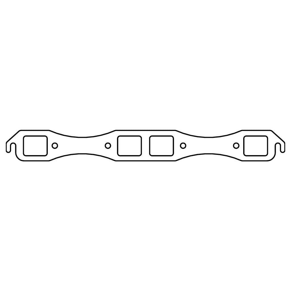 COMETIC C15307C CHRYSLER Big Block B/RB V8 .043" Copper Exhaust Manifold Gasket Set, 1.780" x 1.480" Port Photo-0 
