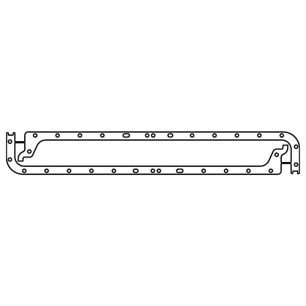 COMETIC C4259-060 JAGUAR XK6 .060" AFM Oil Pan Gasket Set, Side Rails Only Photo-0 