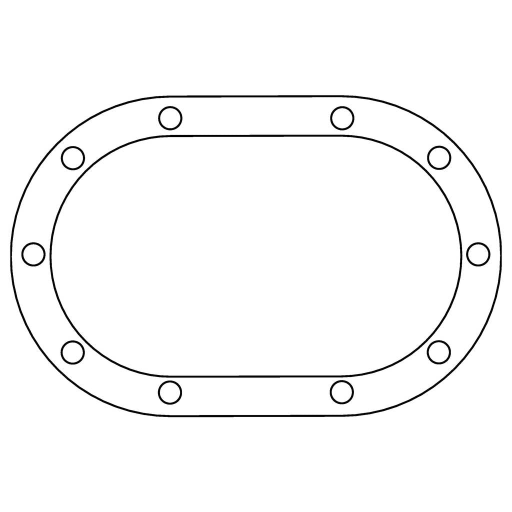 COMETIC C15236 Sprint Midget Quick Change Gear Housing .032" AFM Differential Cover Gasket, 10 Bolt Photo-0 