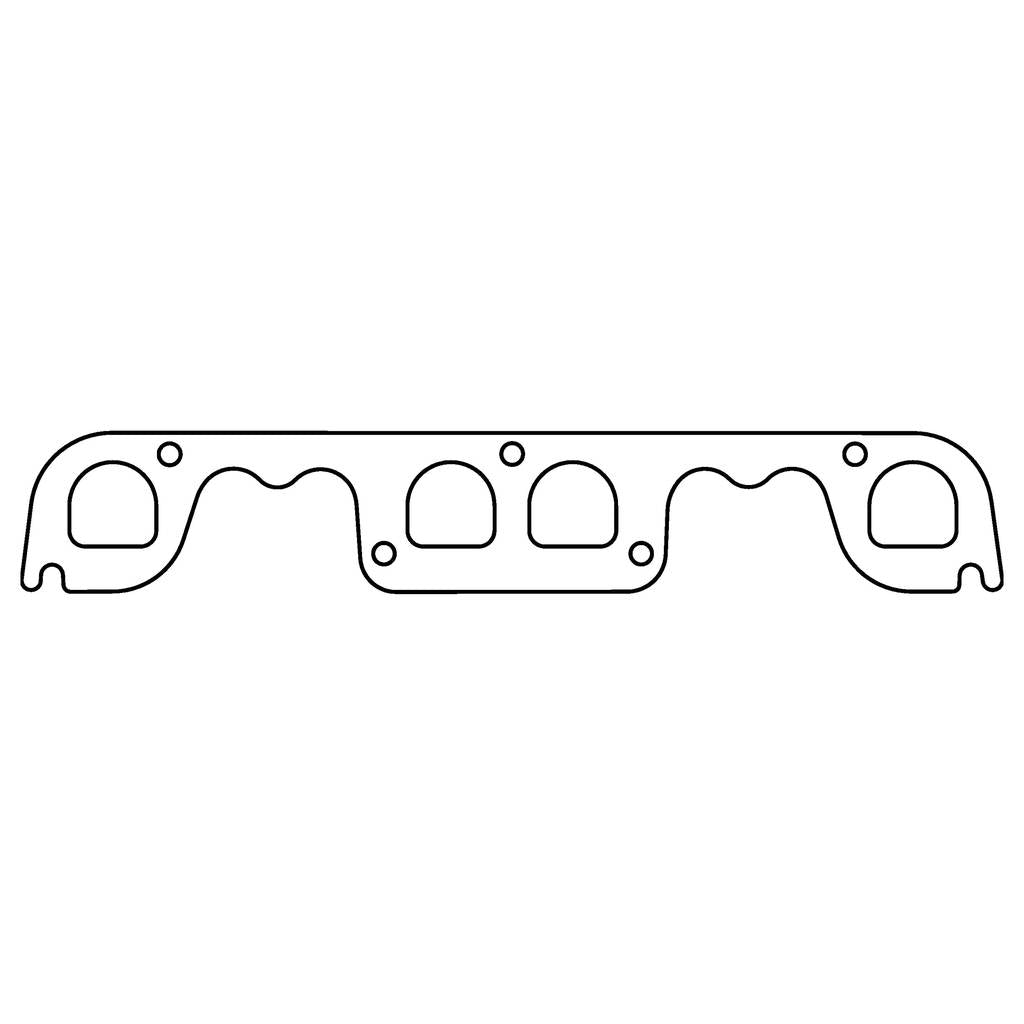 COMETIC C15201 CHEVROLET Gen-1 Small Block V8 .060" HTS Exhaust Manifold Gasket Set, 1.650" x 1.600" D Port, Brodix Spread Po Photo-0 