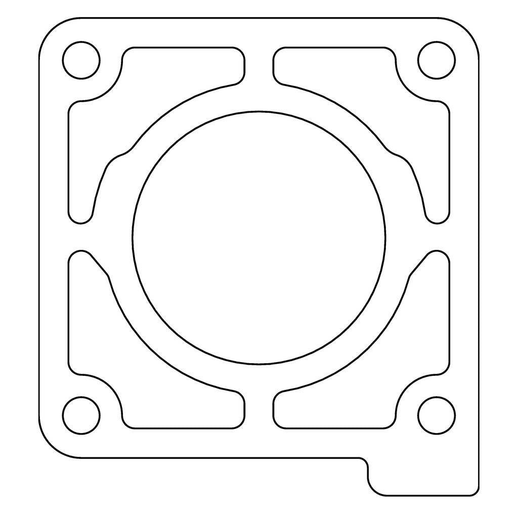 COMETIC C15099 FORD 302 5.0L .031" Fiber Throttle Body Gasket, 1986-1993 Photo-0 