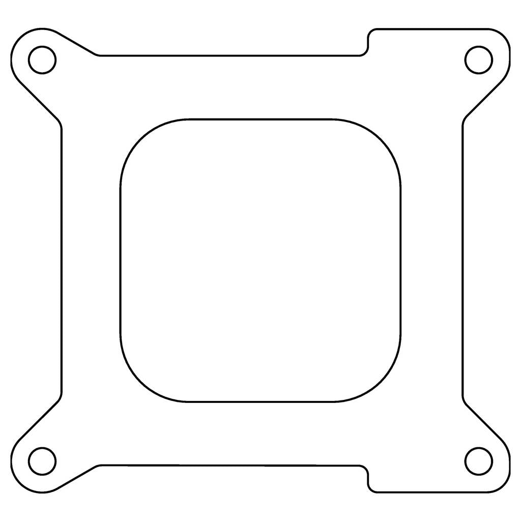 COMETIC C15616 NASCAR 4 Barrel .047" Fiber Carburetor/Throttle Body Mounting Gasket, Open Plenum Photo-0 
