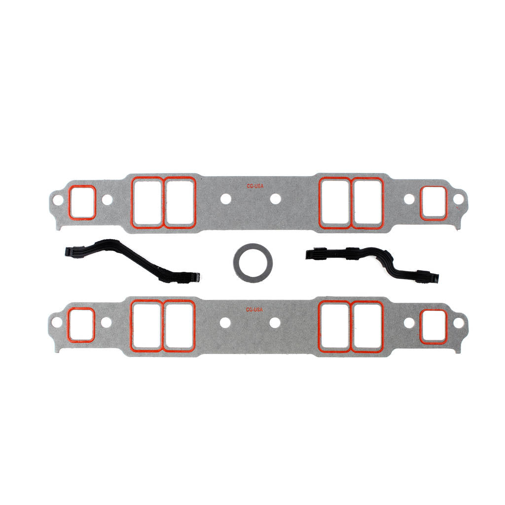 COMETIC C15178FCS CHEVROLET Gen-1 Small Block V8 .060" Fiber With Silicone Bead Intake Manifold Gasket Kit, 2.00" x 1.25" Por Photo-0 
