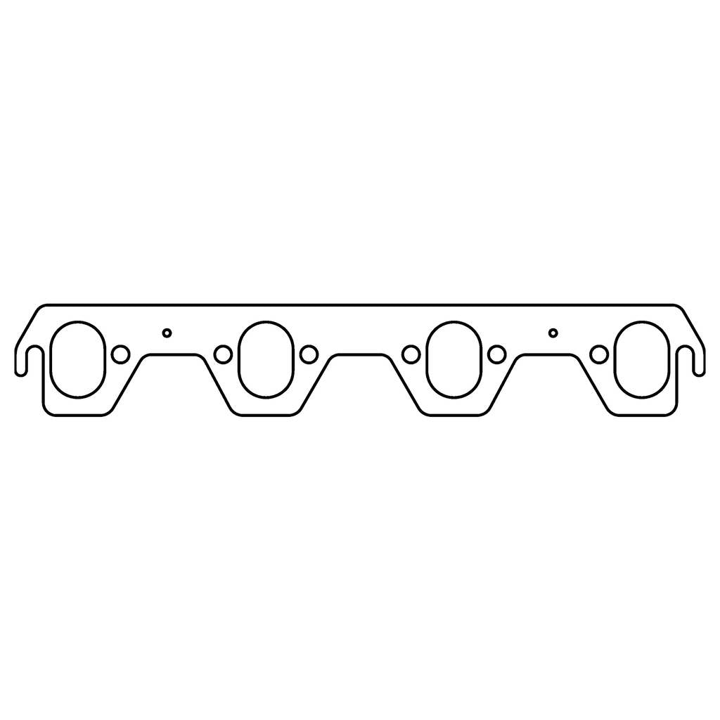 COMETIC C5154 FORD Windsor V8 .043" Copper Exhaust Manifold Gasket Set, 1.750" x 1.270" Oval Port Photo-0 