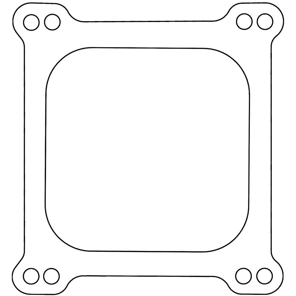 COMETIC C5281 Holley 4 Barrel 4150 Style .047" Fiber Carburetor Gasket, 4.500" x4.500", Open Plenum Photo-0 