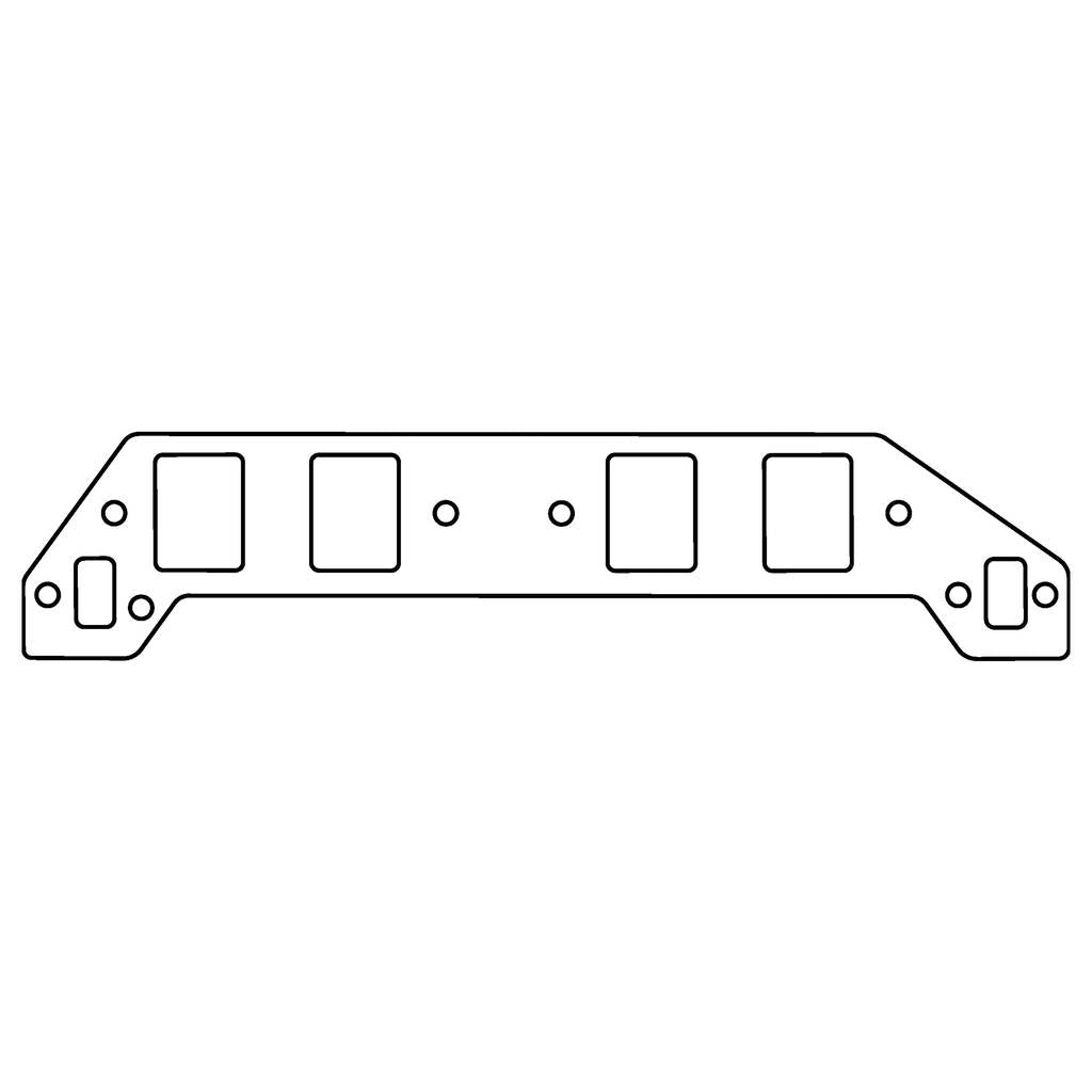 COMETIC C5342-094 CHEVROLET Mark-IV; GM Gen-V/VI Big Block V8 .094" Fiber Intake Manifold Gasket Set, 2.460" x 1.860" Rectang Photo-0 