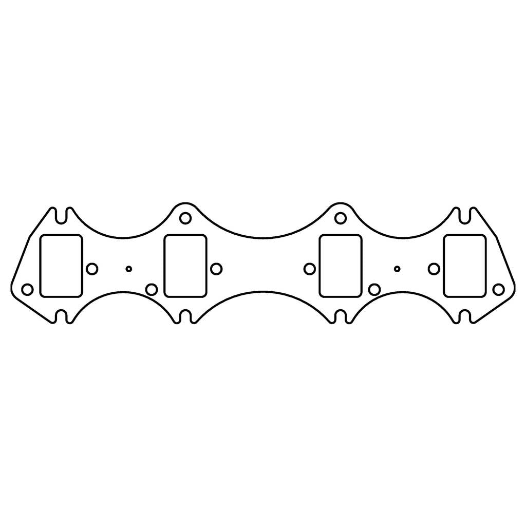 COMETIC C5922-030 FORD Gen-1 FE V8 .030" MLS Exhaust Manifold Gasket Set, 1.560" x 2.320" Square Ports Photo-0 