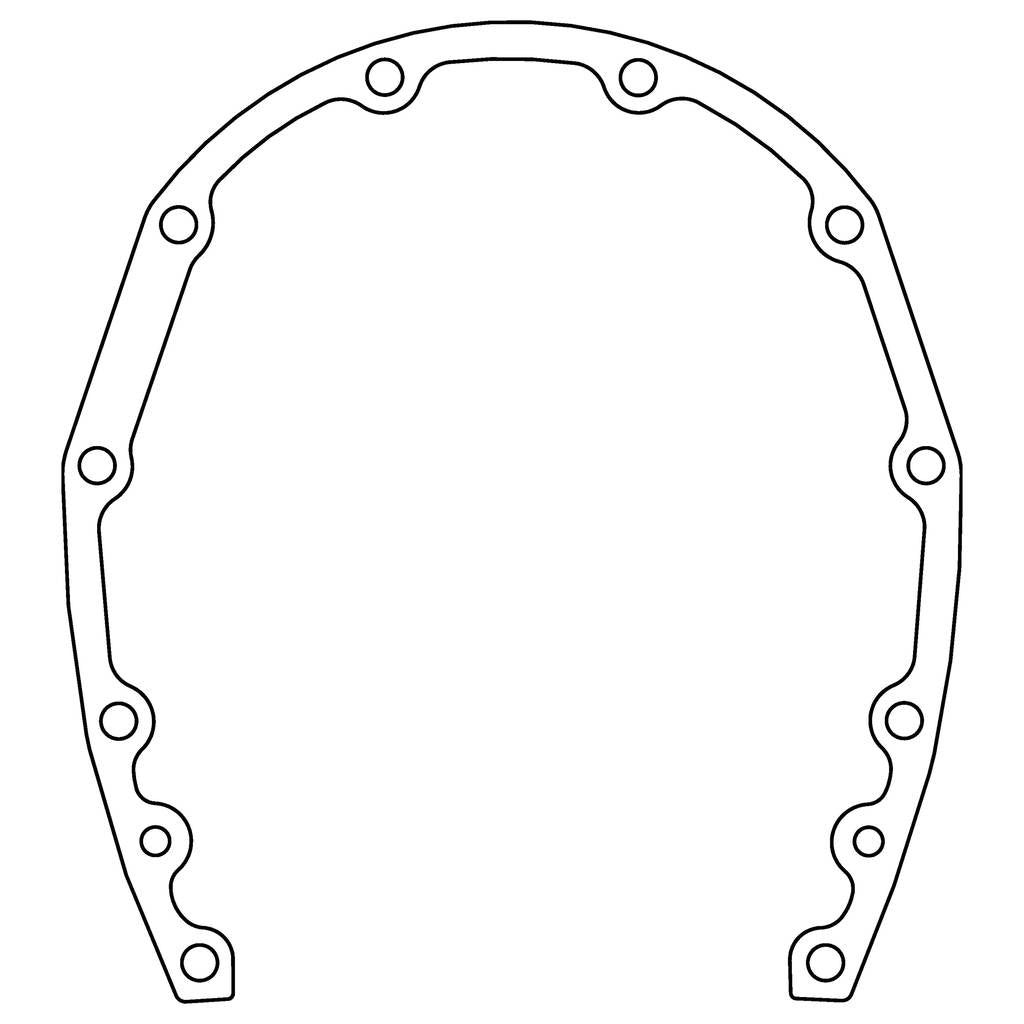 COMETIC C5533-020 CHEVROLET Gen-1 Small Block V8 .020" Rubber Coated Steel Timing Cover Gasket Photo-0 