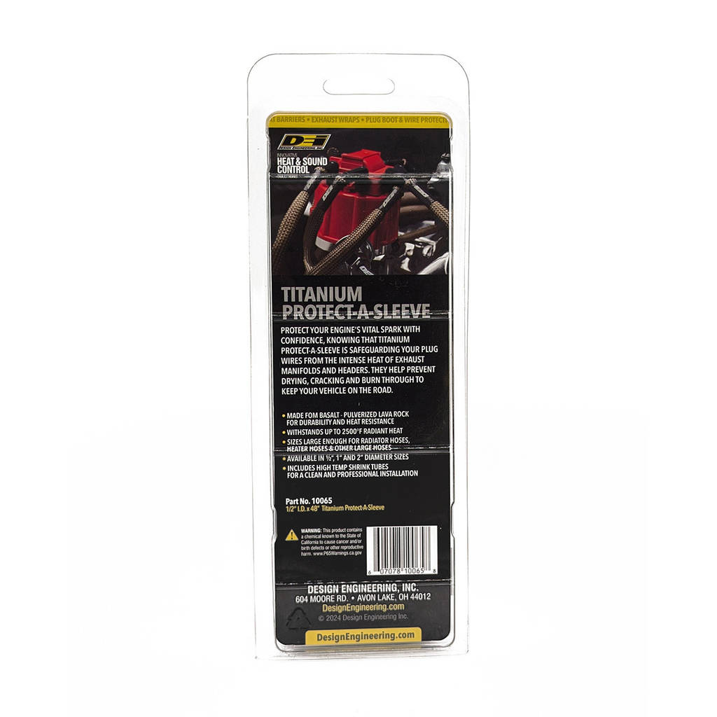 DEI 010065 Protect-A-Sleeve 1/2" ID x 4ft - Titanium - (Smaller Retail Package) Photo-2 