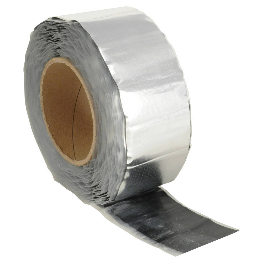DEI 050449 Damping Tape Damping Tape - 2mm - 1-1/2" x 20ft Roll - Aluminum Face (Silver) Photo-0 