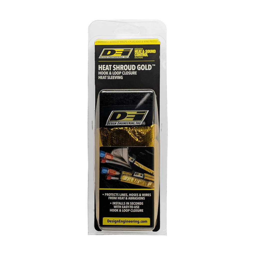 DEI 010924 Heat Shroud GOLD 2" to 2-1/2" I.D. x 3ft - GOLD Photo-3 