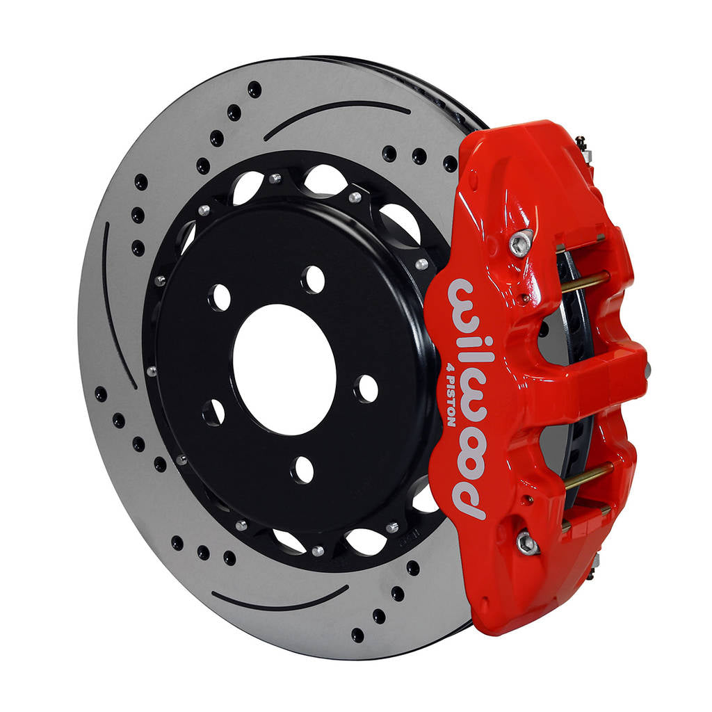 WILWOOD 140-11270-DR Kit,Rear,Camaro,2010,Aero4,14.25 Rotor Srp,Red Photo-0 