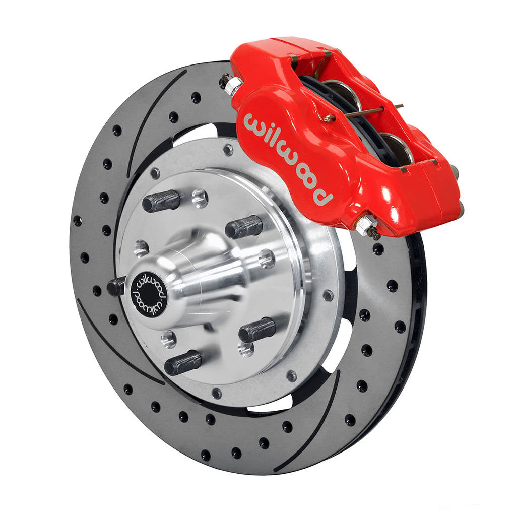 WILWOOD 140-11010-DR Kit,Front,Chevy,55-57,Fdli,11.75 Srp,Red Photo-0 