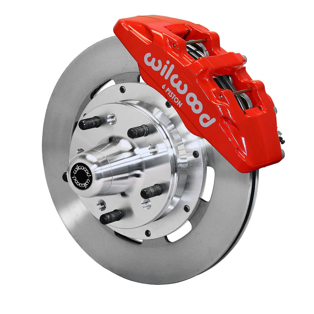 WILWOOD 140-10740-R Kit,Front,Cdp,B&E Body,62-72 Drum,Dp6,12.19 Rotor,Red Photo-0 