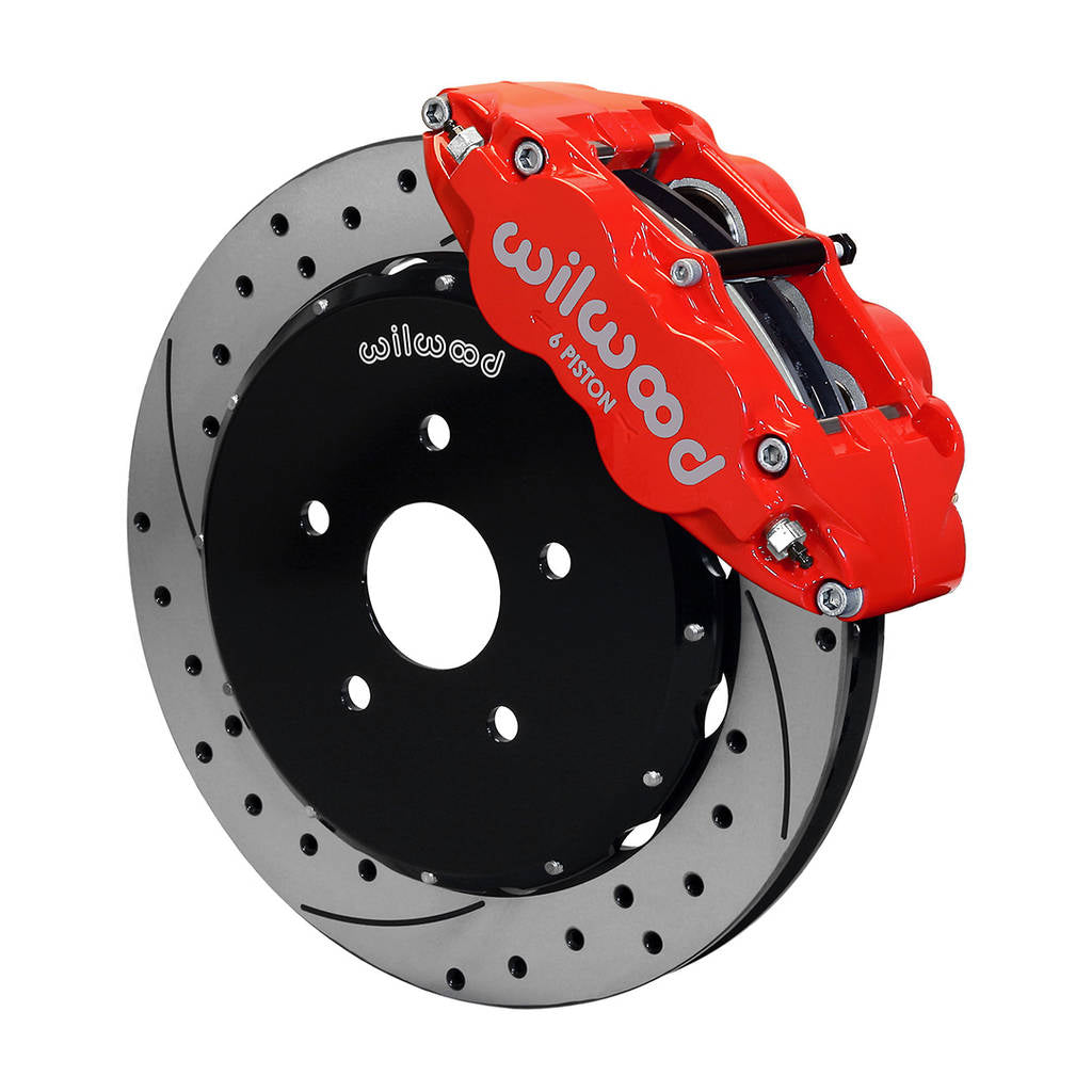 WILWOOD 140-10752-DR Kit,Front,Matrix 2009,Fnsl6r,12.88x1.10 Rotor,Drilled,Red Photo-0 