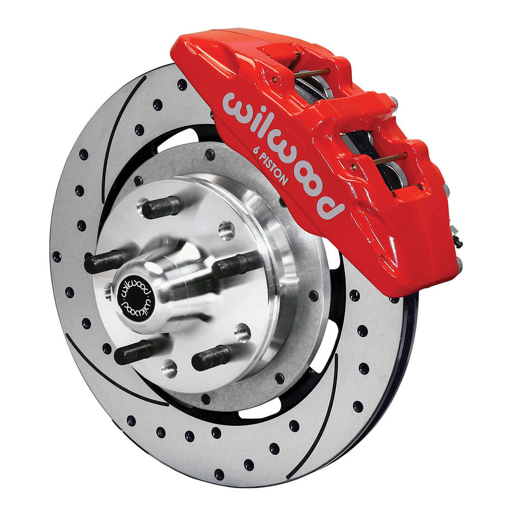 WILWOOD 140-10510-DR Kit,Front,Camaro,67-69,Dp6,12.19 Rotor Drilled,Red Photo-0 