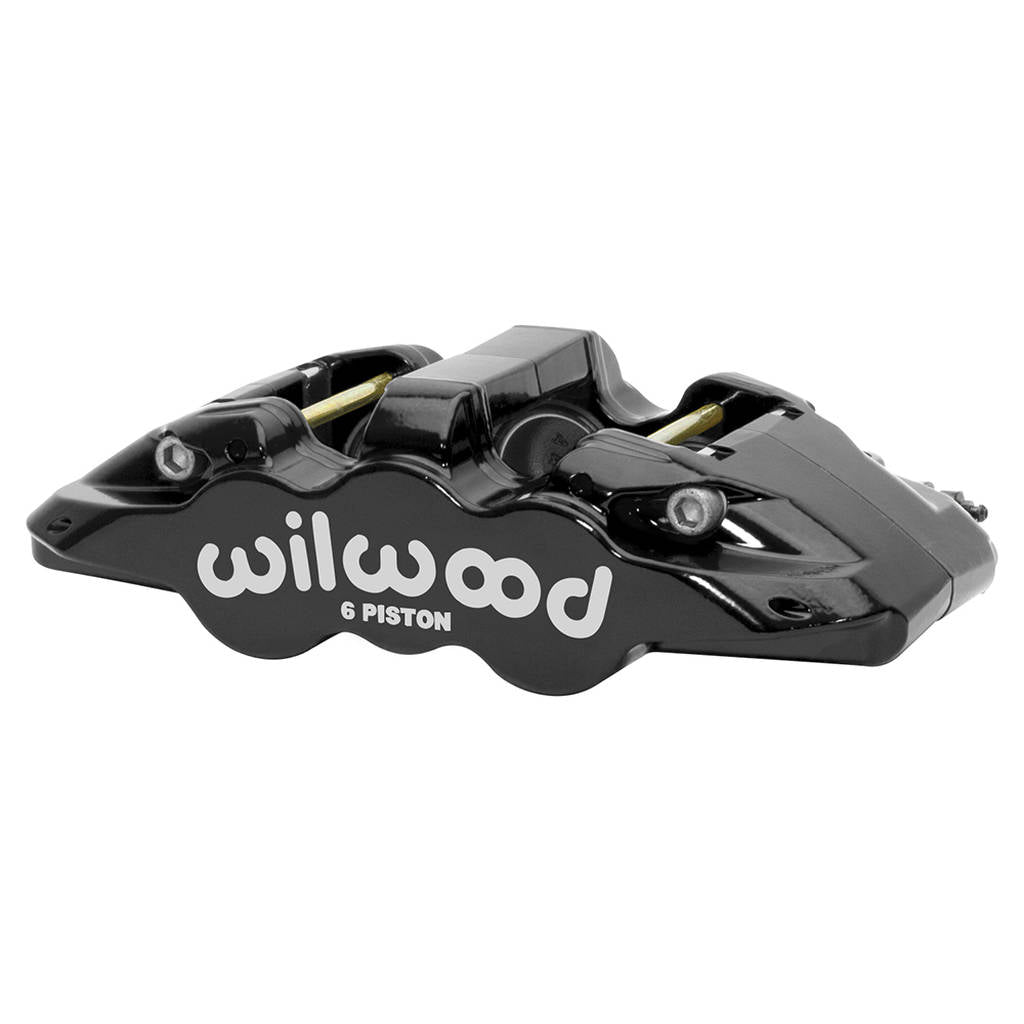WILWOOD 120-14443-BK Caliper,Aero6-Ds,1.62/1.12/1.12,1.25 Rotor,Dust Seal,L/H,Black Photo-0 
