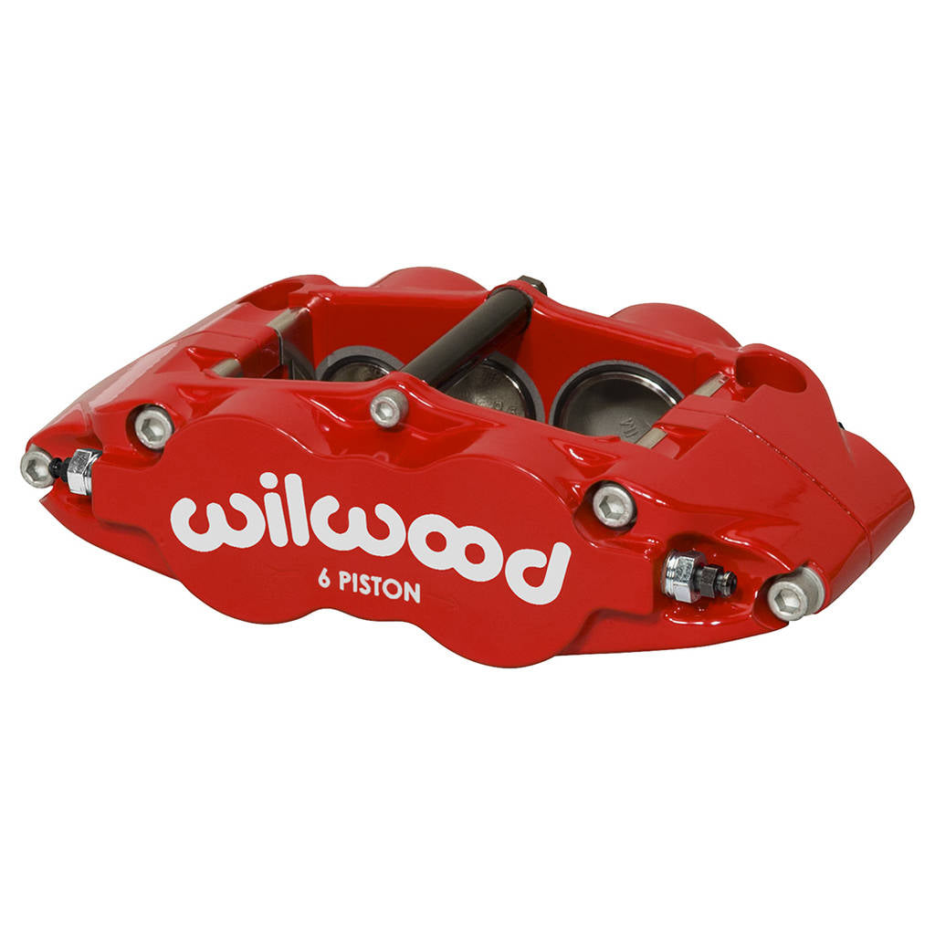 WILWOOD 120-14489-RD Caliper,Fnsl6r-Ds,1.62/1.12/1.12,1.25 Rotor,R/H,Dust Seal,Red Photo-0 