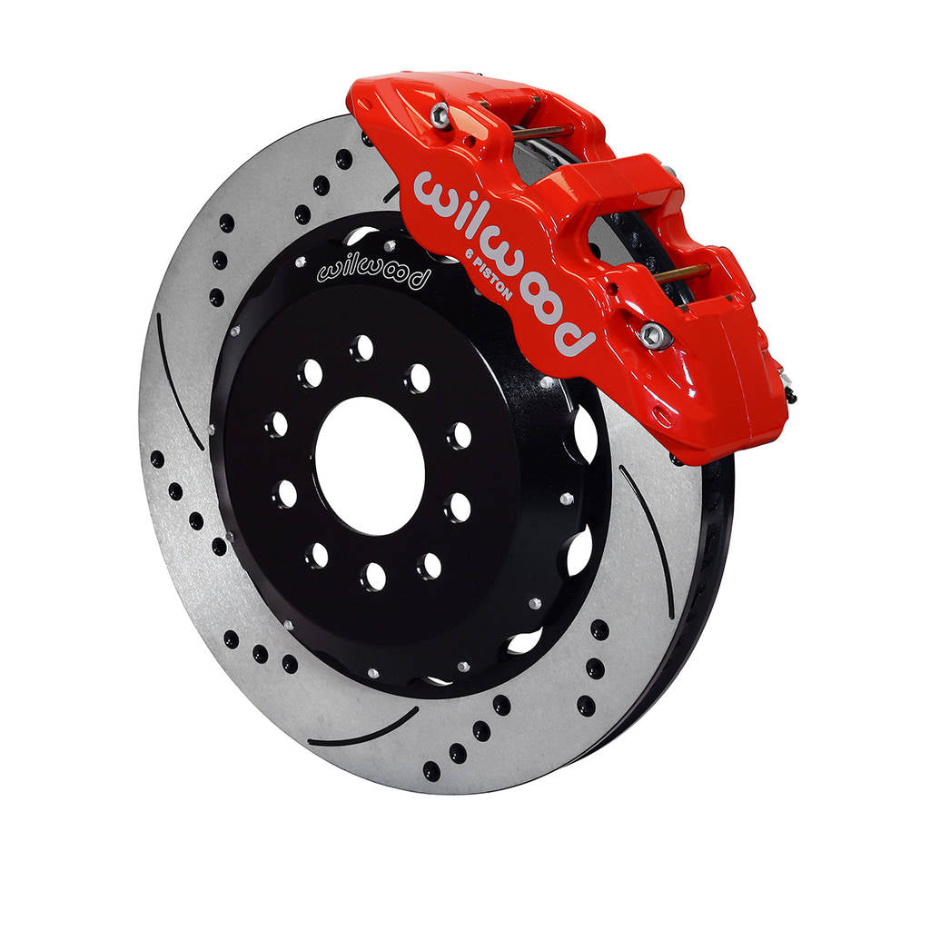 WILWOOD 140-10830-DR Kit,Front,Mustang,2005,Aero6,14.00 Rotor,Srp,Red Photo-0 