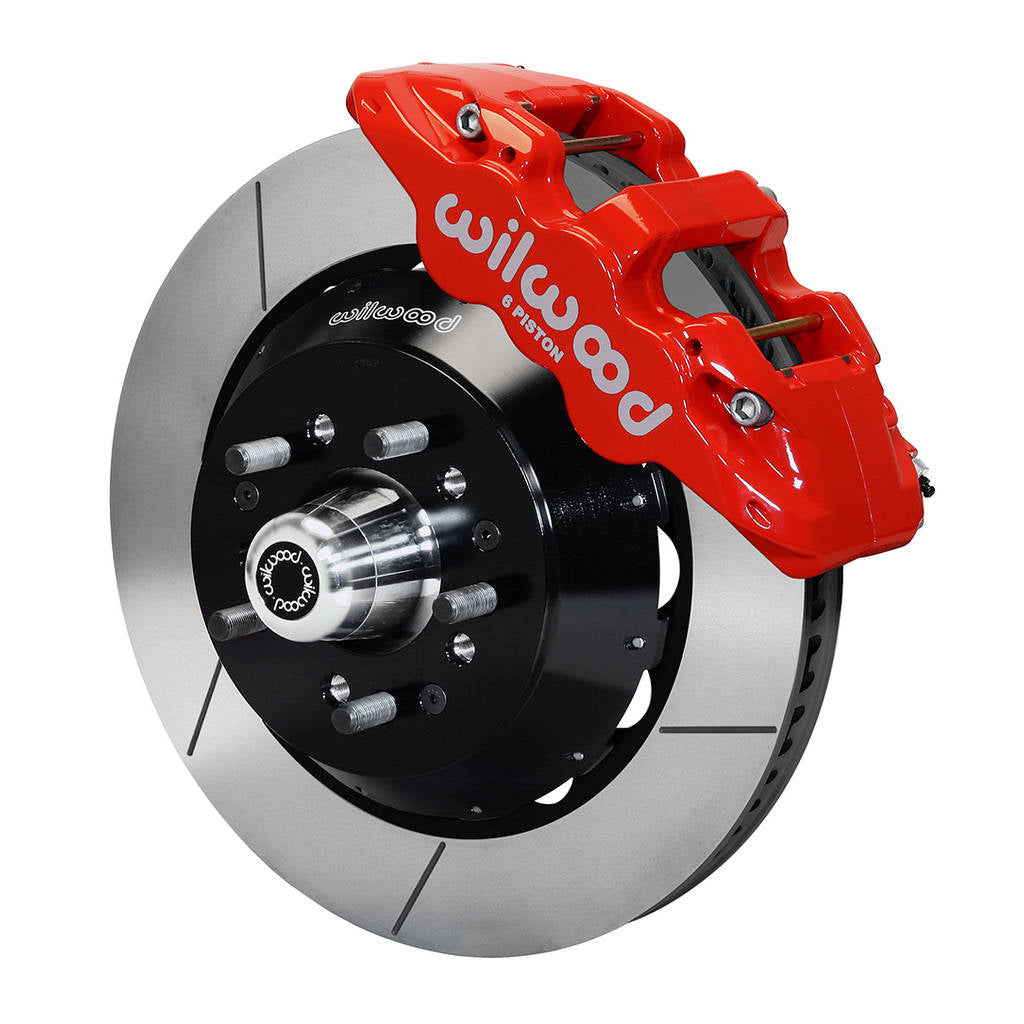WILWOOD 140-10641-R Kit,Front,Wwe Pro Spindle,Aero6,14.00 Rotor,Red Photo-0 