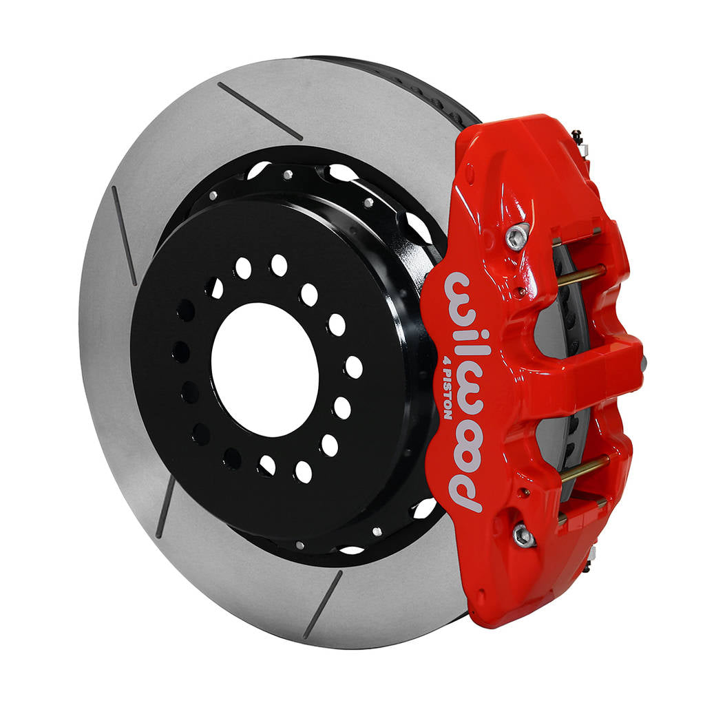 WILWOOD 140-10951-R Kit,Rear,Mopar/Dana,Green/Snap Ring,2.36 Offset,Aero4,14.00 Rotor,Red Photo-0 