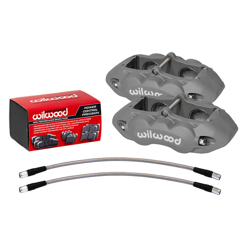 WILWOOD 140-10789 Kit,Front,Vette,65-82,D8-4,Calipers,Pad Line,Ano,W/Lines Photo-0 