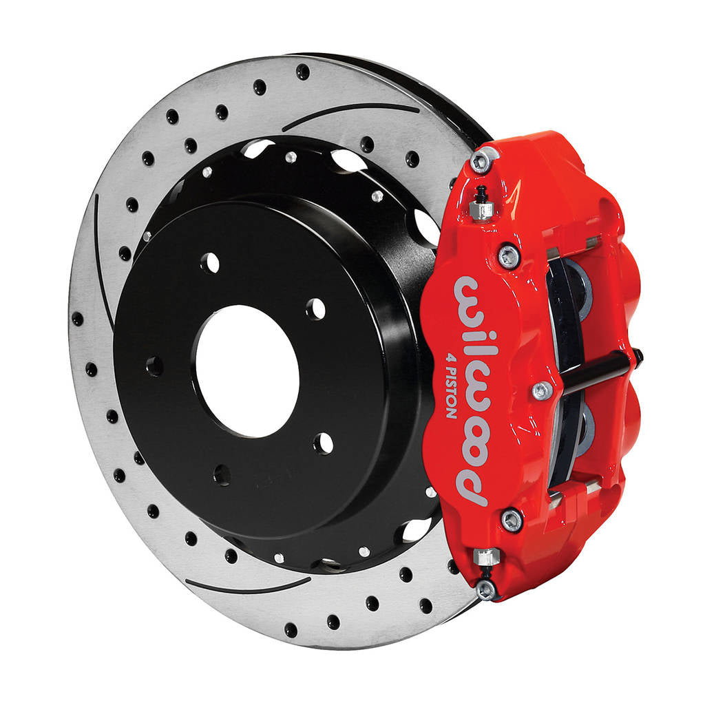WILWOOD 140-10472-DR Kit,Rear,Vette,65-82,Fnsl4r,14.00 Rotor Drilled,Red Photo-0 