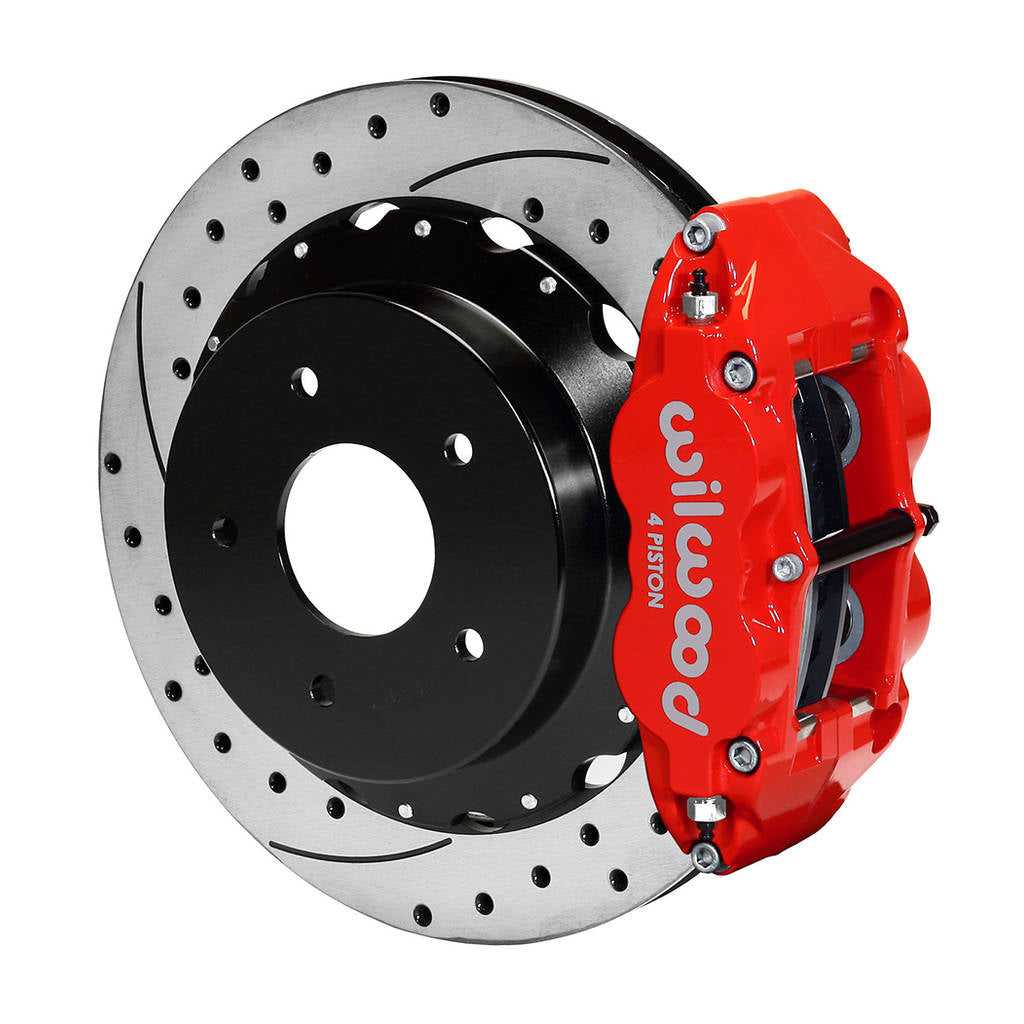 WILWOOD 140-10471-DR Kit,Rear,Vette,65-82,Fnsl4r,13.00 Rotor Drilled,Red Photo-0 