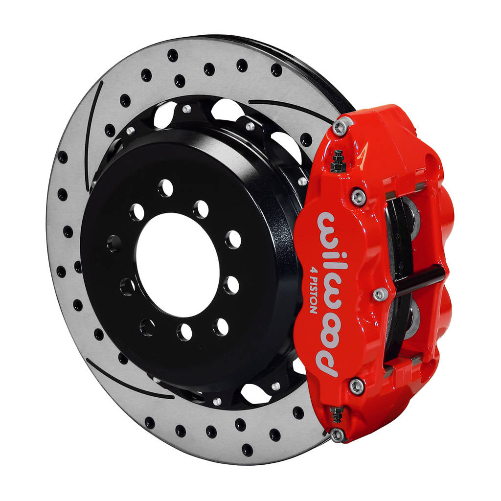 WILWOOD 140-12877-DR Kit,Rear,Subaru Wrx 08-12,Fnsl4r 12.88x.81,Rear Mt,Drilled,Red,W/Lines Photo-0 