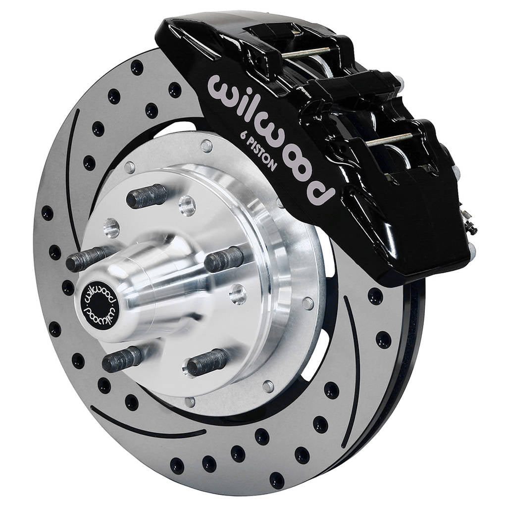 WILWOOD 140-12946-D Kit,Front,Impala Drum 69-70/Disc 68-70/ Vette 69-82,Dp6,12.19x1.10 Rotor,Drilled Photo-0 