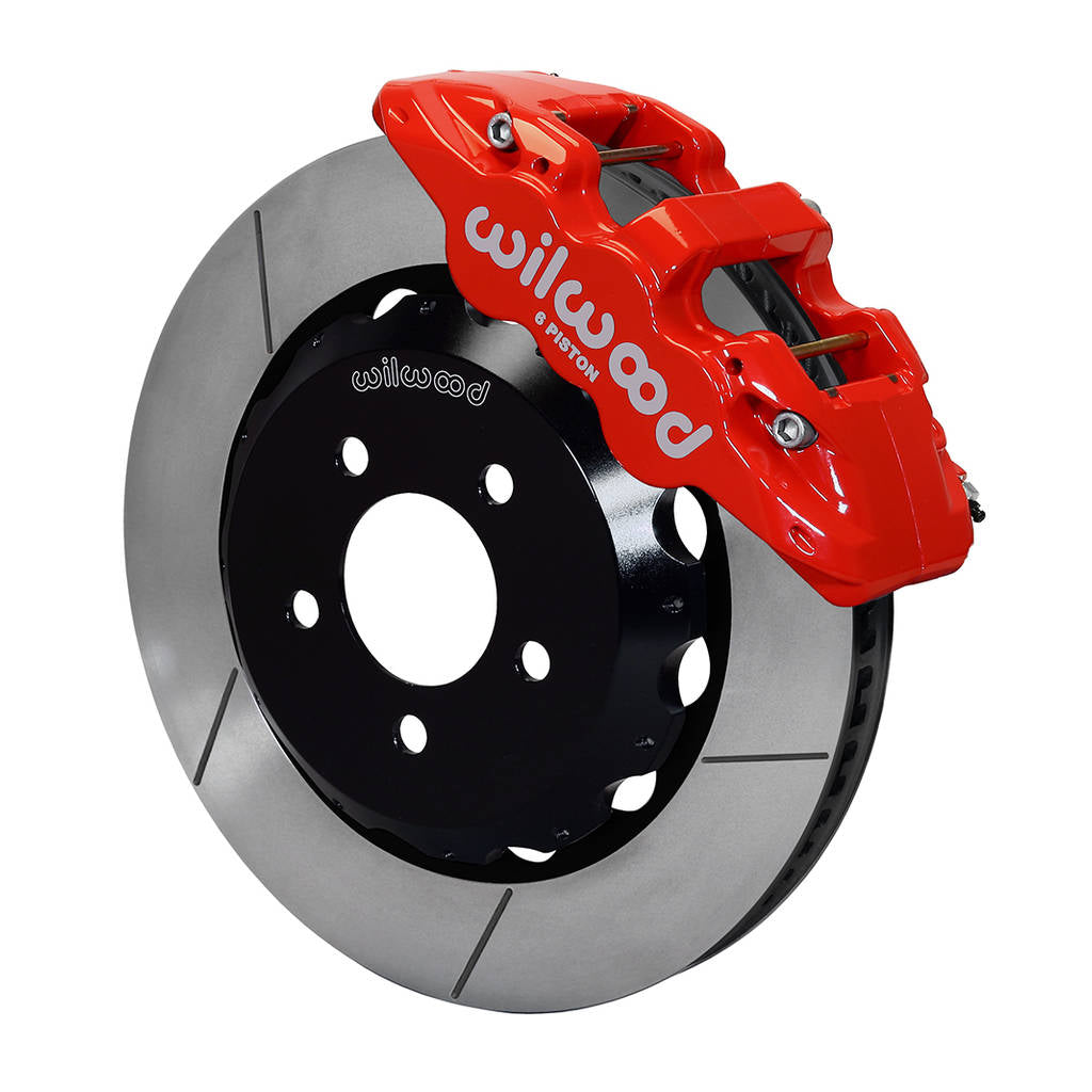 WILWOOD 140-12876-R Kit,Front,Subaru Wrx 99-17,Aero6 14.00,Red,W/Lines Photo-0 