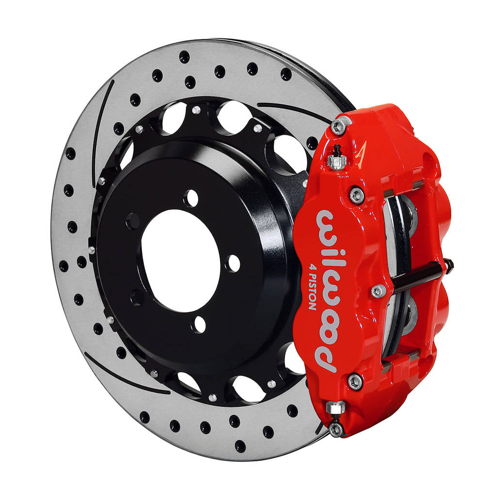 WILWOOD 140-12878-DR Kit,Rear,Subaru Wrx 99-05/ Impreza 99-07 Fnsl4r,12.88x.81,Rear Mt,Drl,Red,W/Lines Photo-0 