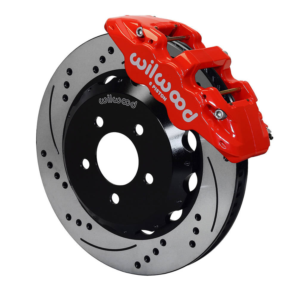 WILWOOD 140-12876-DR Kit,Front,Subaru Wrx 99-17,Aero6 14.00,Srp,Red,W/Lines Photo-0 