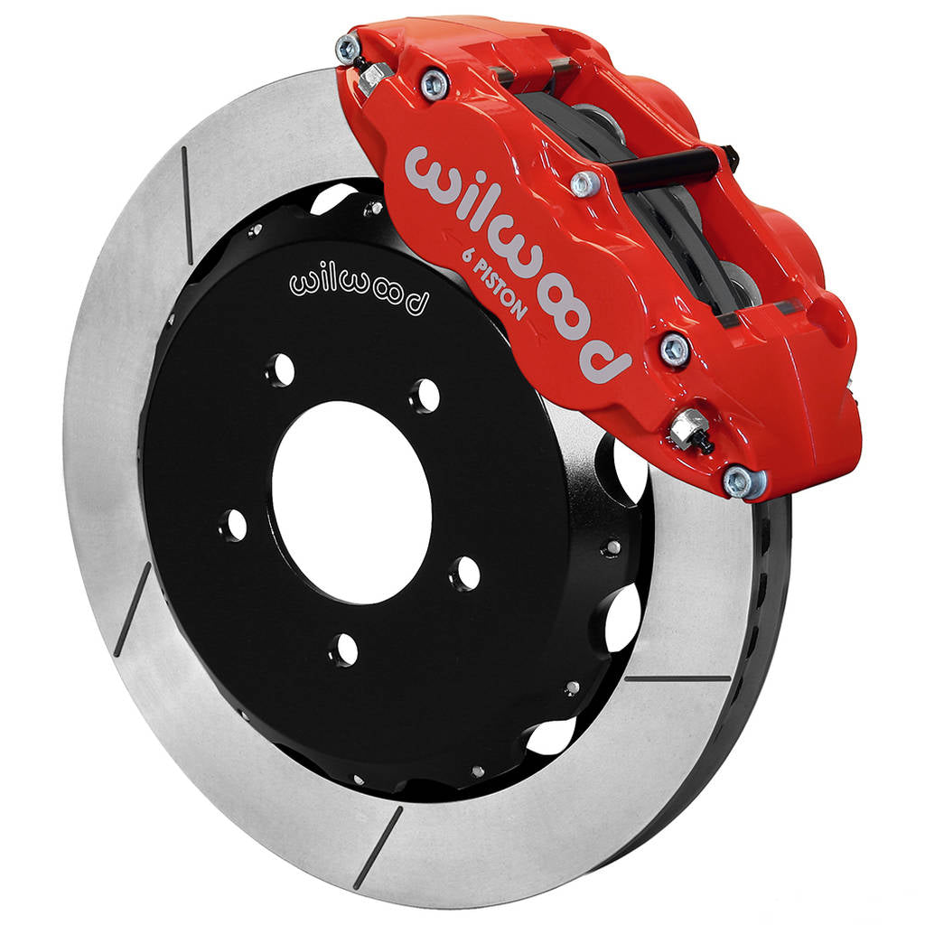 WILWOOD 140-12907-R Kit,Front,Mazda,Miata,06-15,Fnsl6r 12.88x1.10,Rear Mt,Gt,Red,W/Lines Photo-0 