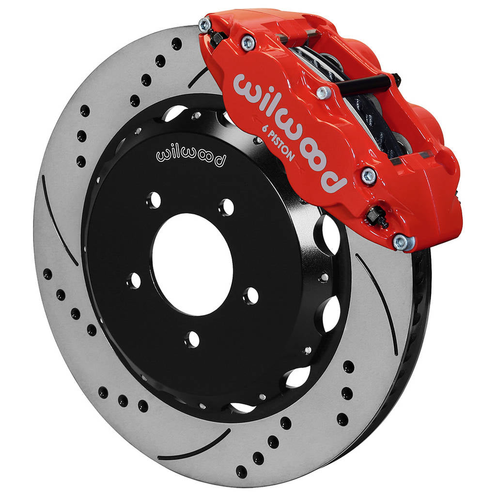 WILWOOD 140-12911-DR Kit,Front,Mazda,Miata,06-15,1.10,Vented 14.00 Rotor,Srp,Red,W/Lines Photo-0 