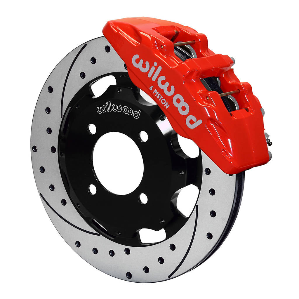WILWOOD 140-11899-DR Kit,Front,Ford Fiesta,2011-Up,12.19x.81 Front Mt,Drilled,Red Photo-0 